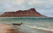 unknow artist View of Diamond Head, oil on canvas painting by Joseph Dwight Strong oil painting picture wholesale